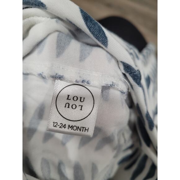 Lou Lou Baby Bamboo Pants size 12-24 months Tie Dye Blue #8 - Picture 4 of 4